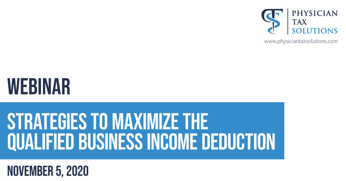 Maximize Your Qualified Business Deduction